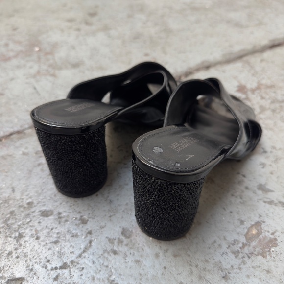MICHAEL Michael Kors Slide Mule with Black Crystal Heel 8 - Picture 3 of 10